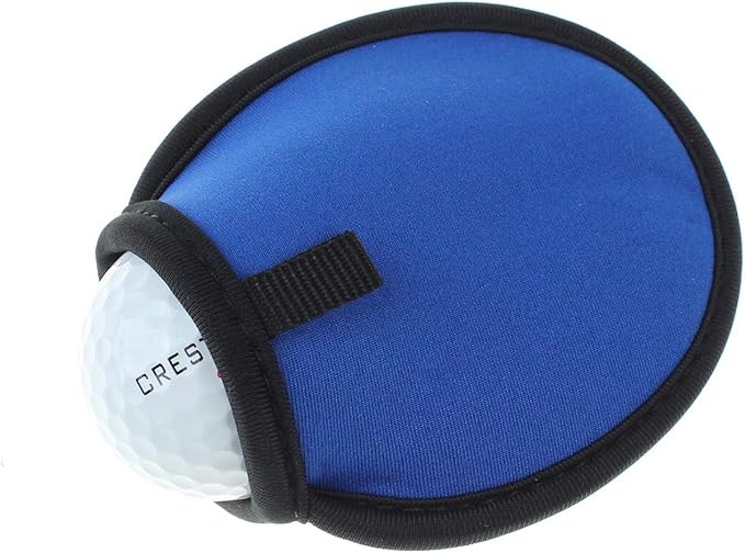 Amazon Crestgolfゴルフボール拭き ポケットボールウォッシャー ボールクリーナー タオル内蔵 使いやすい セルフ愛好者の必需品 ブルー Crestgolf スポーツ アウトドア