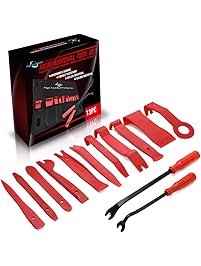 MICTUNING 13 Pcs Auto Trim Removal Tool Set with Fastener Removers Strong Nylon Door Panel Tool Kit
