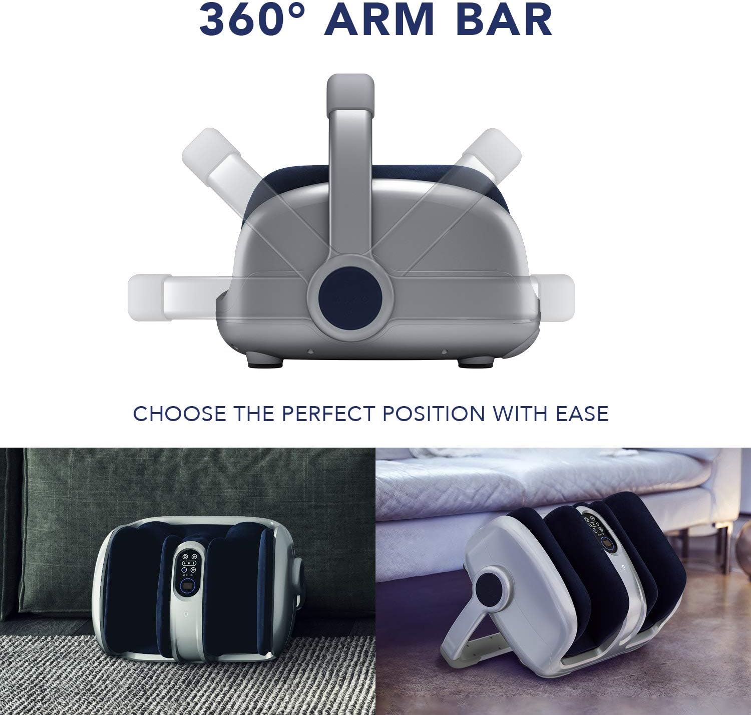 Miko Foot Massager Shiatsu Machine With Multi-Pressure Settings, Vibration, Deep-Kneading, Heat and Wireless Remote- Alleviate Discomfort From Plantar Fasciitis, Neuropathy, Diabetes Fits Up To Size15: Health & Personal Care