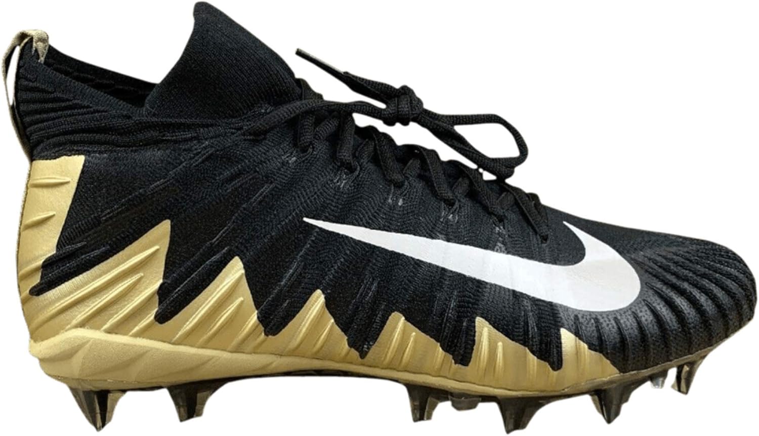 black and gold nike football cleats
