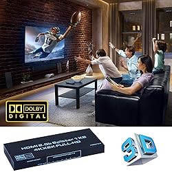 HDMI Splitter 1x8, 4K HDMI Splitter 1 in 8 Out