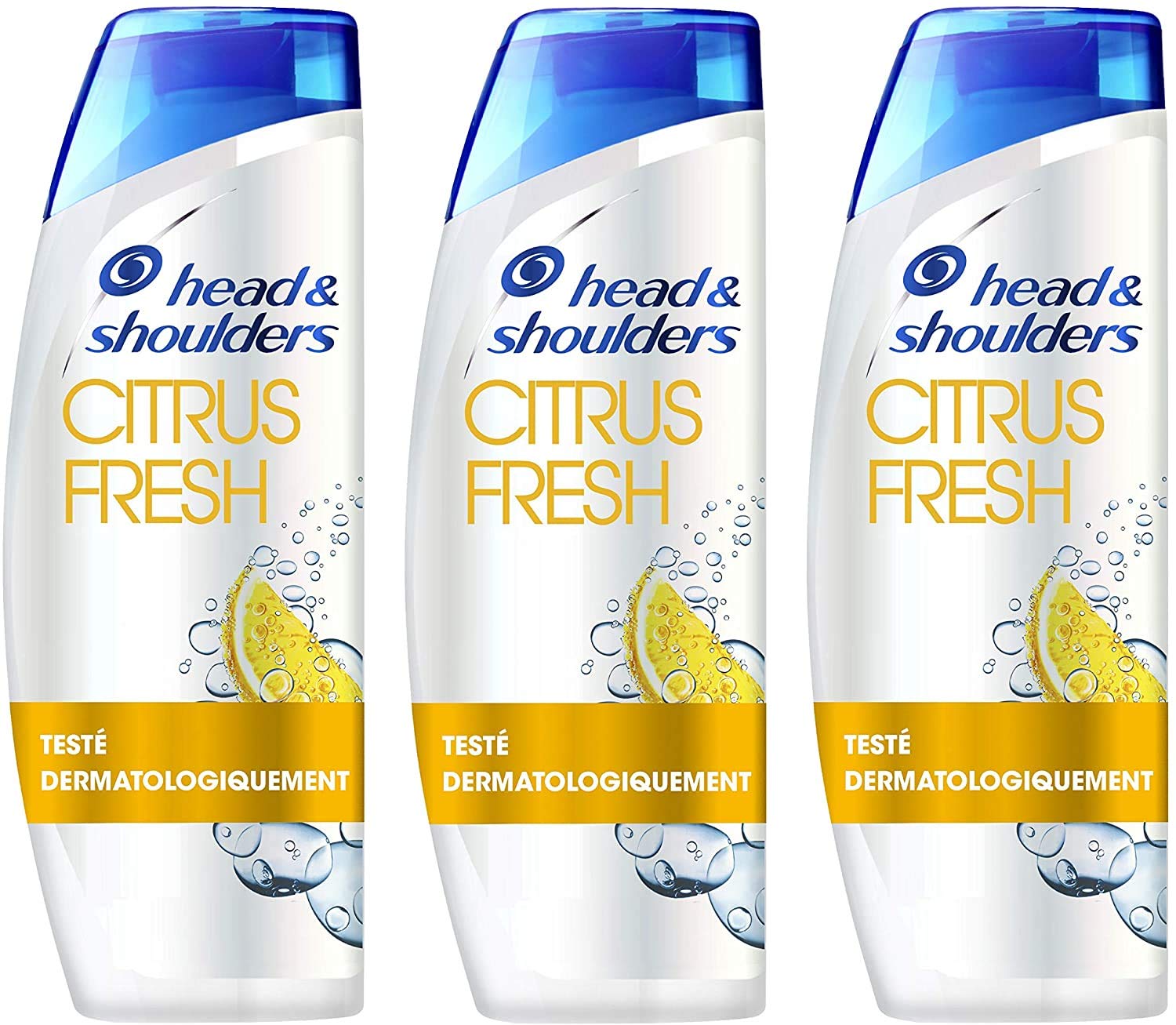 Head & Shoulders, Citrus Fresh Anti-Dandruff Shampoo, Long-Lasting Itching Protection, for Oily Hair, Citrus Scent, Pack of 3 x 500 ml