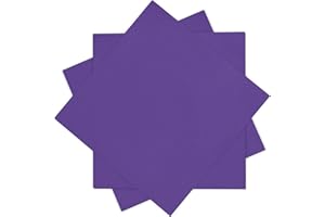 100-pack Purple Paper Cocktail Napkins Disposable - 3-ply | Size: 10" x 10" (Unfolded), 5" x 5" (Folded)