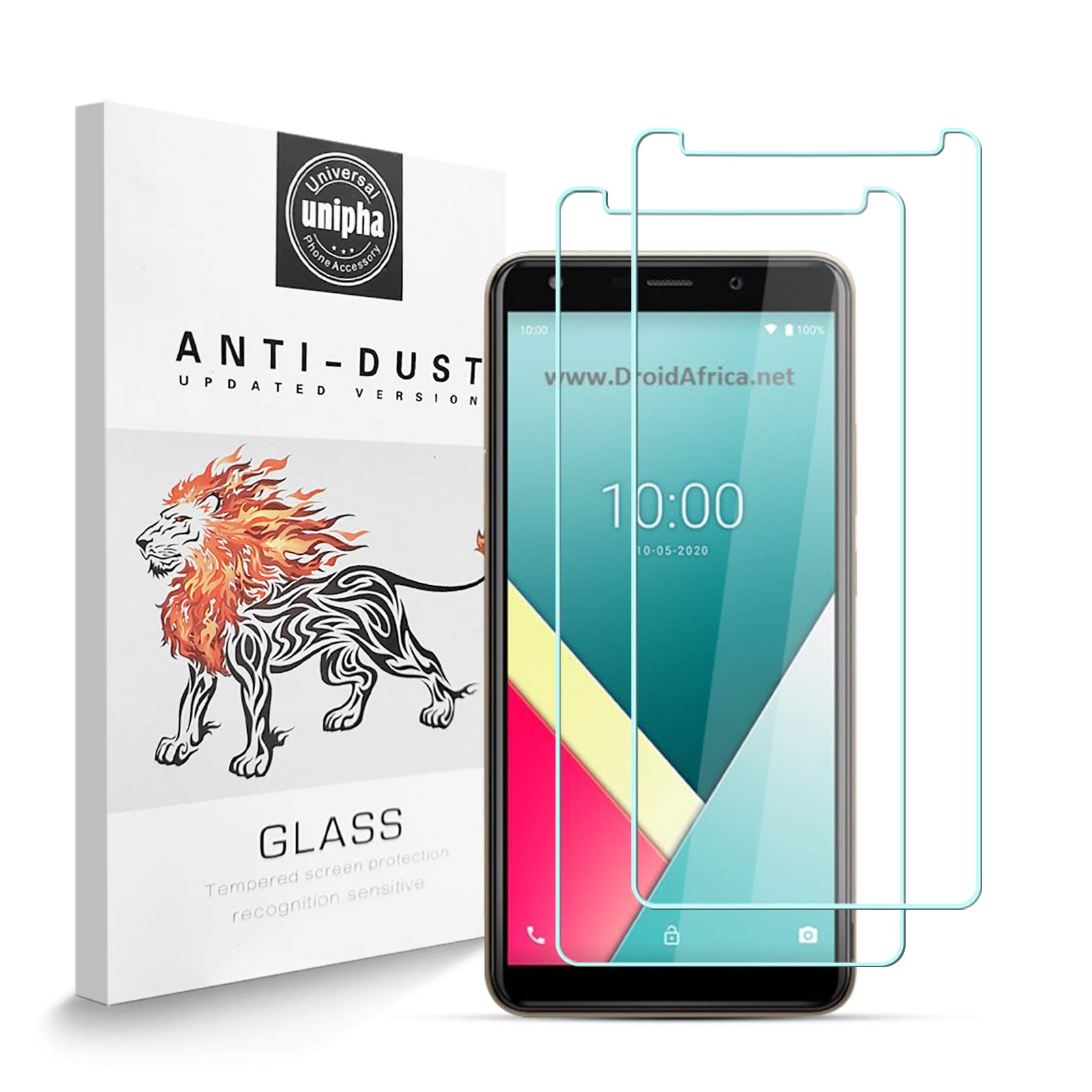 Zidwzidwei Screen Protector for Wiko Y61 [2 Pack], 9H Hardness Tempered Glass, 2.5D High Definition Film, Bubble Free, Screen Protector Compatible with Wiko Y61
