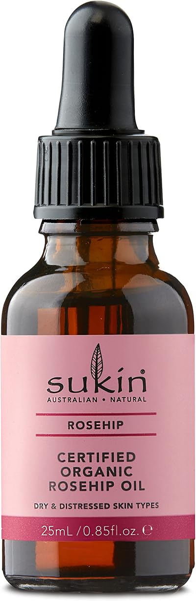 Sukin Organic Rosehip Oil 25ml for Scars Ageing Redness Cruelty Free Vegan