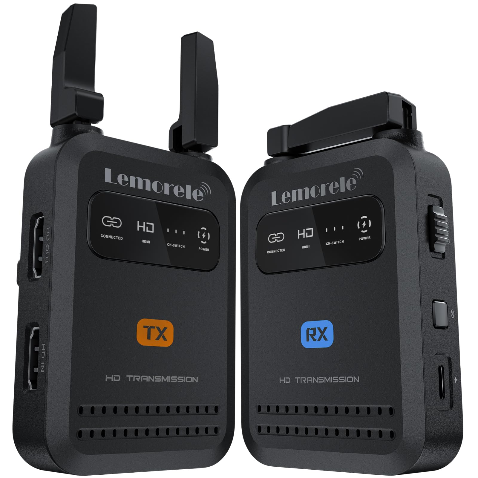 Photo 1 of Lemorele Wireless Video Transmitter and Receiver, 1080P60Hz Low Latency,Up to 4 Receiver, HDMI in & Loop Out,USB-C Powered,Plug and Play up to 200m Range?for Streaming/Video Production/Home Theater