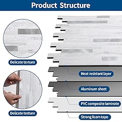 Yipscazo Peel and Stick Stone Metal Tile