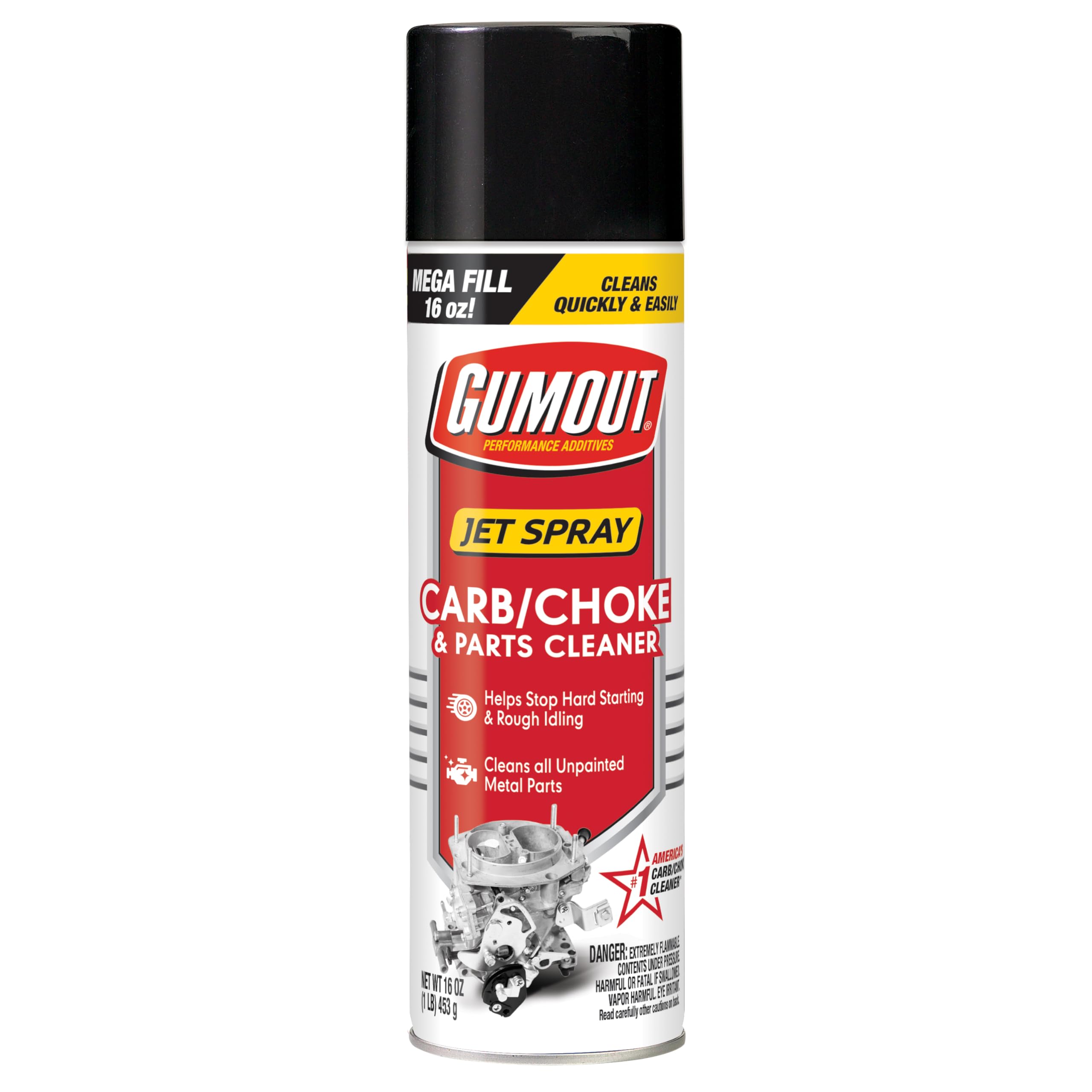 Gumout 800002230 Carb and Choke Cleaner Jet Spray - 16 oz.