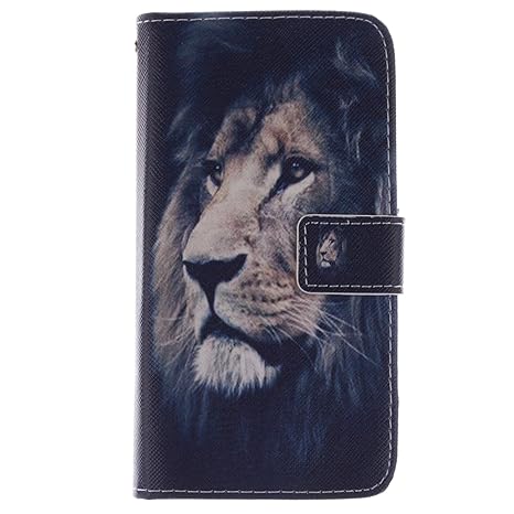 Anlike Lederhülle Leder Tasche Case für Samsung Galaxy Grand Prime SM-G530 G531F (5,0 Zoll) Hülle PU Leder Flip Brieftasche S