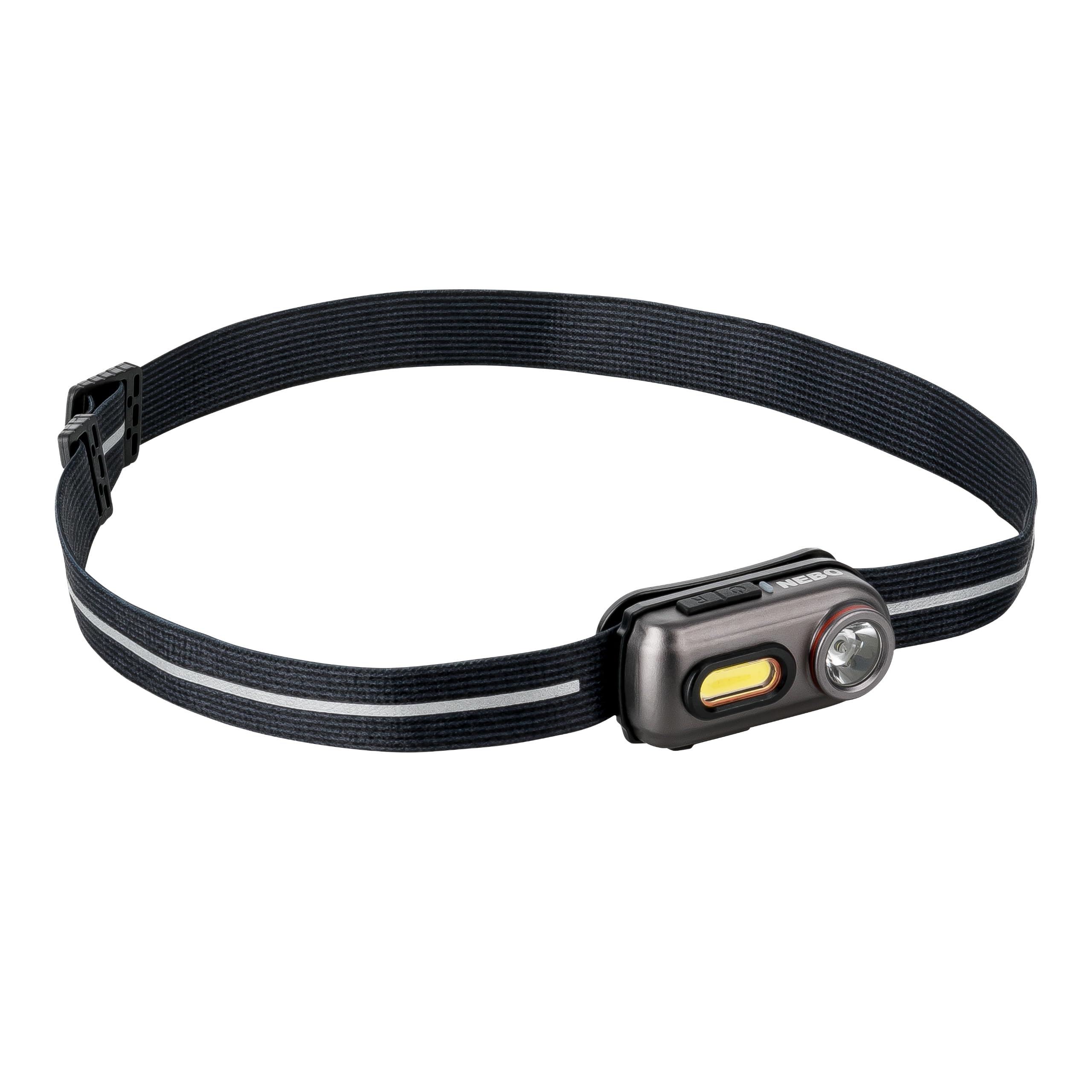 NEBO Einstein 400 Head Torch - Rechargeable Headlamp with 5 Light Modes - Camping & Hiking Accessories - Headlight for Outdoor Running & Sports