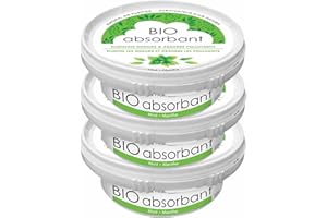 ATTITUDE Bio Absorbant Air Purifier with Activated Carbon Freshener, Made in Canada, Odor Remover, Plant and Mineral-Based, V