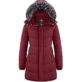 wantdo Women's Long Hooded Winter Coat Warm Quilted Puffer Jacket(Available in Plus Size)