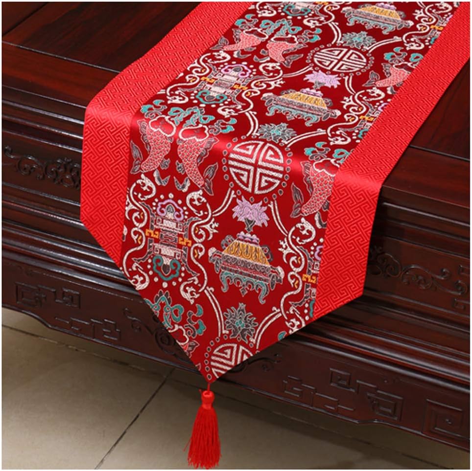 YUNGE Estilo Chino Clásico Corredor De La Tabla, Tradicional Raso Tabla