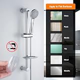 Ibergrif M20903-1 Shower Riser Rail Nail Free 170CM Hose Silver view 3