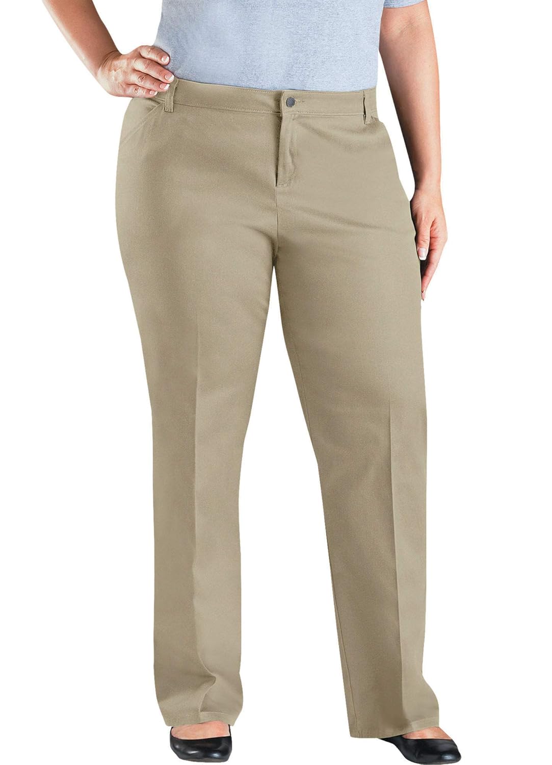 twill plus size pants
