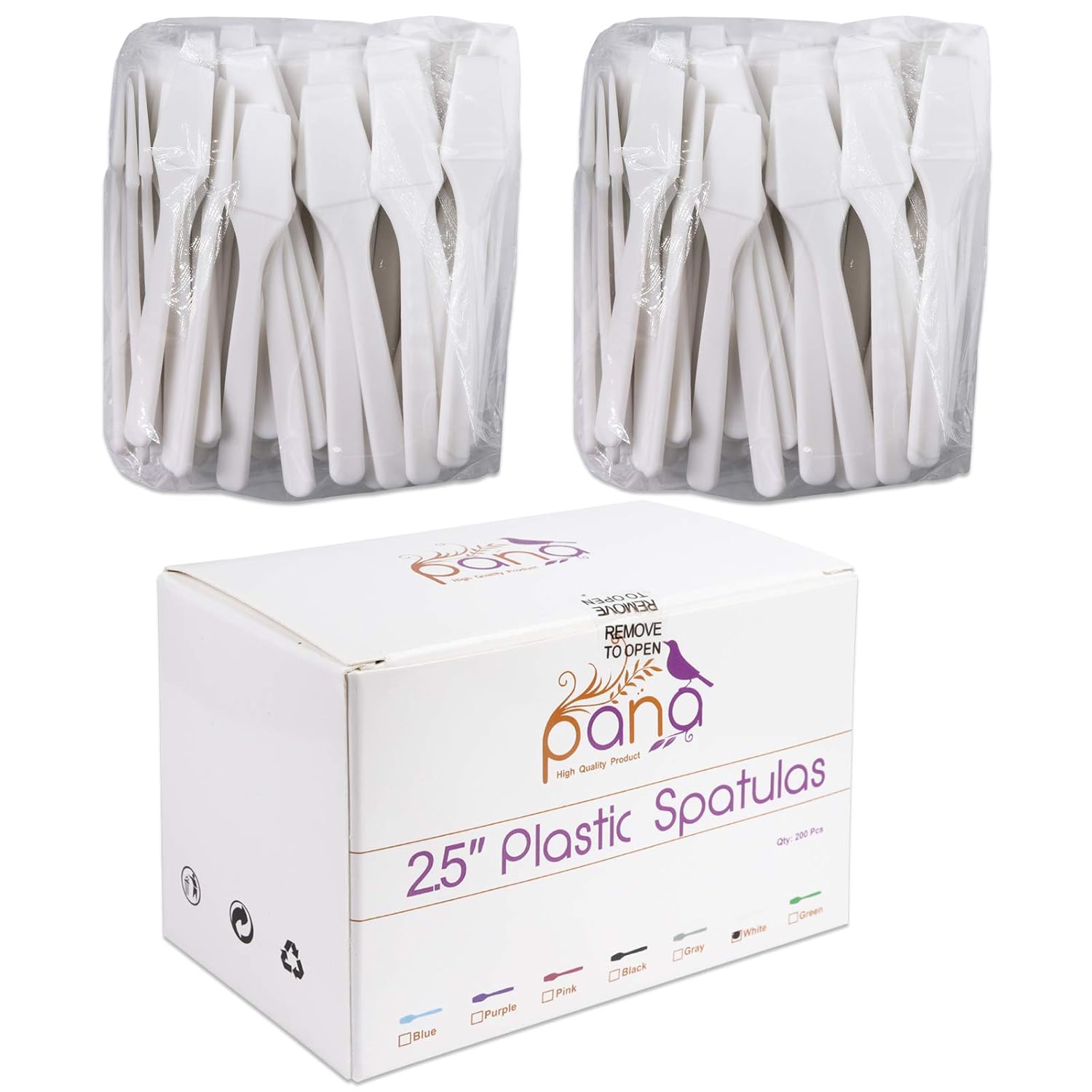 200pcs PANA Cosmetic Make Up Disposable Plastic 2.5