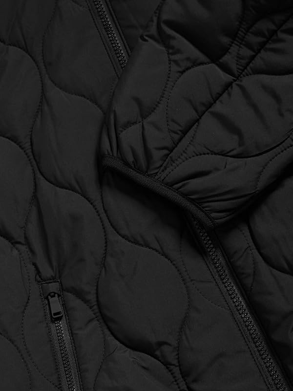 Chaqueta con capucha ligera con relleno (6-16 años) Negro Niñas 7-8 años