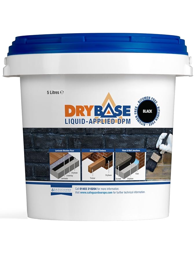 Drybase Liquid Damp Proof Membrane (5L) Liquid DPM Damp Proofing