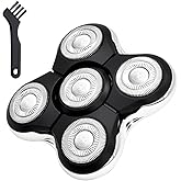 Pinkind Replacement Blades Compatible with Remington Balder Pro Head Shaver Model XR7000, 5 Dual Track Heads for Remington Shaver, Precision Electric Shaving for Bald Men,1 Pack