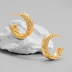 Dremmy Studios Gold Hoops Earrings 14K Gold Filled