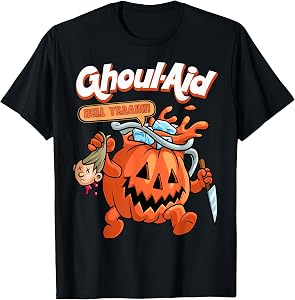 Cool Ghoul Aid Funny Ghoul Pumpkin Cute Meme Halloween T-Shirt