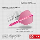 Target Darts K Flex Integrated Flights & Shafts No6 Pink 26mm Pack of 3 view 6
