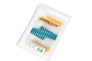 Chanzon 30pcs 2W 470 Ω ohm Metal Film Fixed Resistor 0.01 ±1% Tolerance 470R MF Through Hole Resistors Current Limiting Rohs Certificated