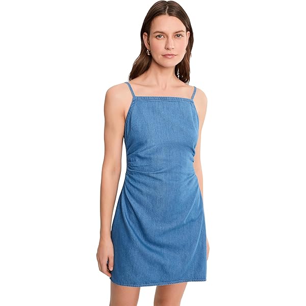 white christmas dresses Charlie Denim Mini Dress main image 0