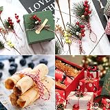 Tenn Well Red White Christmas String 200m Cotton Twine Gift Wrapping view 6