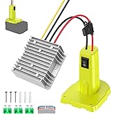 18V to 12V Step Down Converter for Ryobi 18V Battery, 240W DC Voltage Regulator with Over-Discharge Protection, Power Converter Adapter with Switch for Power Wheel Battery Adapter, DIY RC Toy Cars