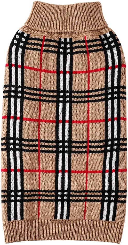 PETCEE Dog Sweater,Turtleneck Dog Sweaters,Easily Put On and Off,Size M