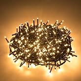 AWQ 500LED 49ft Christmas Cluster Lights String Light Decoration Warm White | Led Twinkle Christmas Trees Cluster Lights for Home Garden Wedding Party Xmas Tree Bedroom Indoor Outdoor Decor