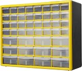 Akro-Mils 10144 44-Drawer Plastic Cabinet, Yellow, 50.8 cm W x 16 cm D x 40.6 view 9