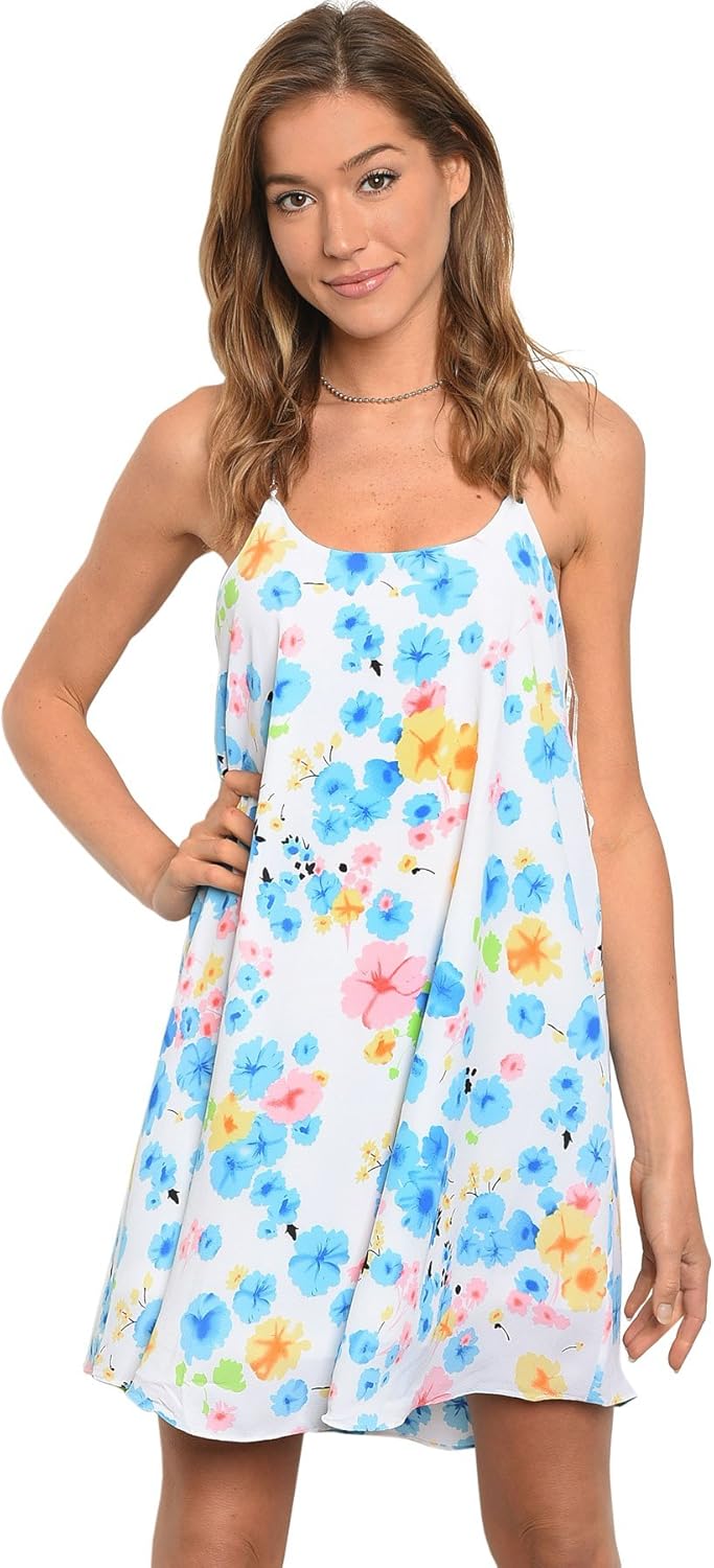 blue and yellow sundress