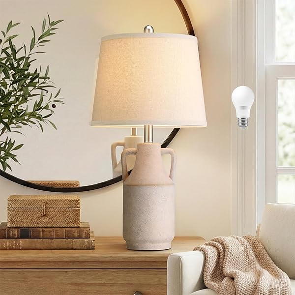 26″ VINTAGE CERAMIC TABLE LAMP FOR HOME DECOR,...