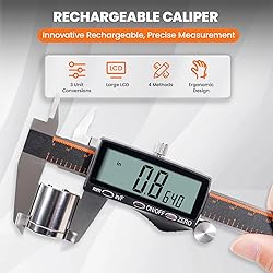 HARDELL Digital Caliper, Rechargeable Calipers with