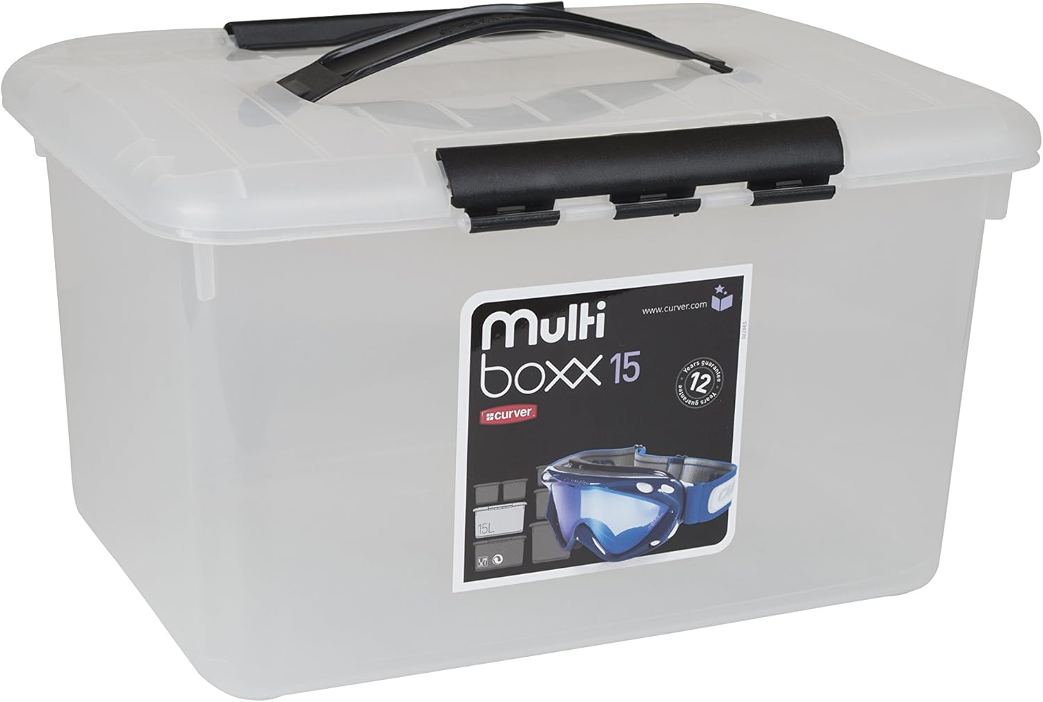 CURVER 15 litros Multi-Caja de Almacenamiento con Tapa: Amazon.es: Hogar