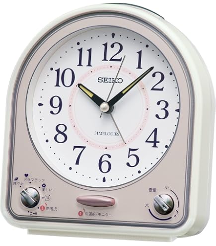 Amazon.com: Seiko Clock QM750P Alarm Clock Analog 31 Songs Melody