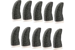 Cabilock 10pcs Anti-sweat Game Thumb Sleeves Breathable Elastic Finger Covers for Mobile Phone Gaming