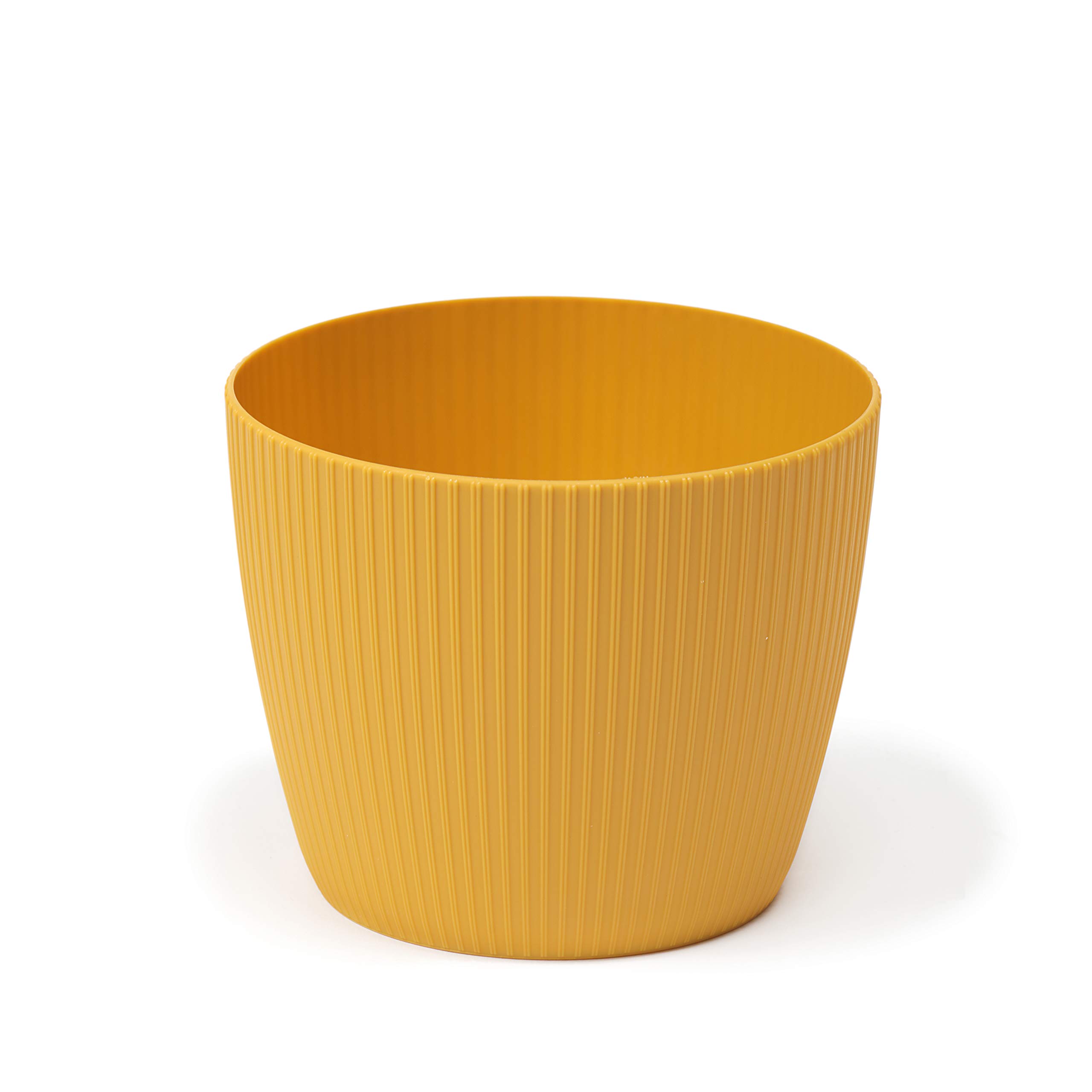SimplyTheBest Flowerpot Herb Plant Flower pot Magnolia Jumper | ؠ14 cm | Windowsill Holder Balcony Garden Container | Organizer box decor | Mix! Match! Play! (Mustard),Purple