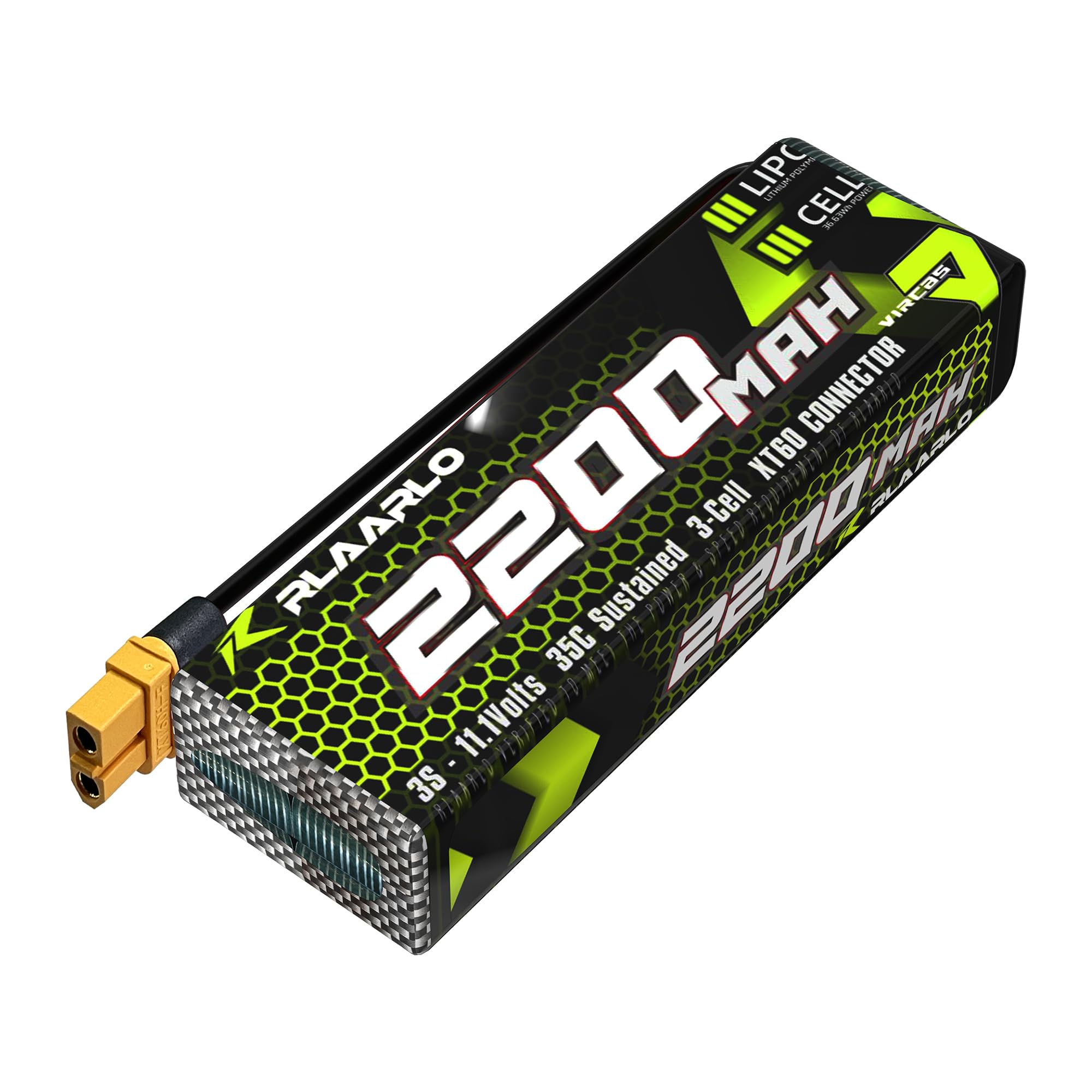 Photo 1 of AMORIL 3S Lipo Battery Pack 11.1V 2200mah with XT60 Plug for RC car and Truck (1 pc)