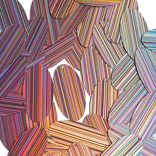 Sequin Oval Lilac Lavender City Lights Reflective Metallic 1.5 inch Couture Loose Pailletttes. Made in USA.