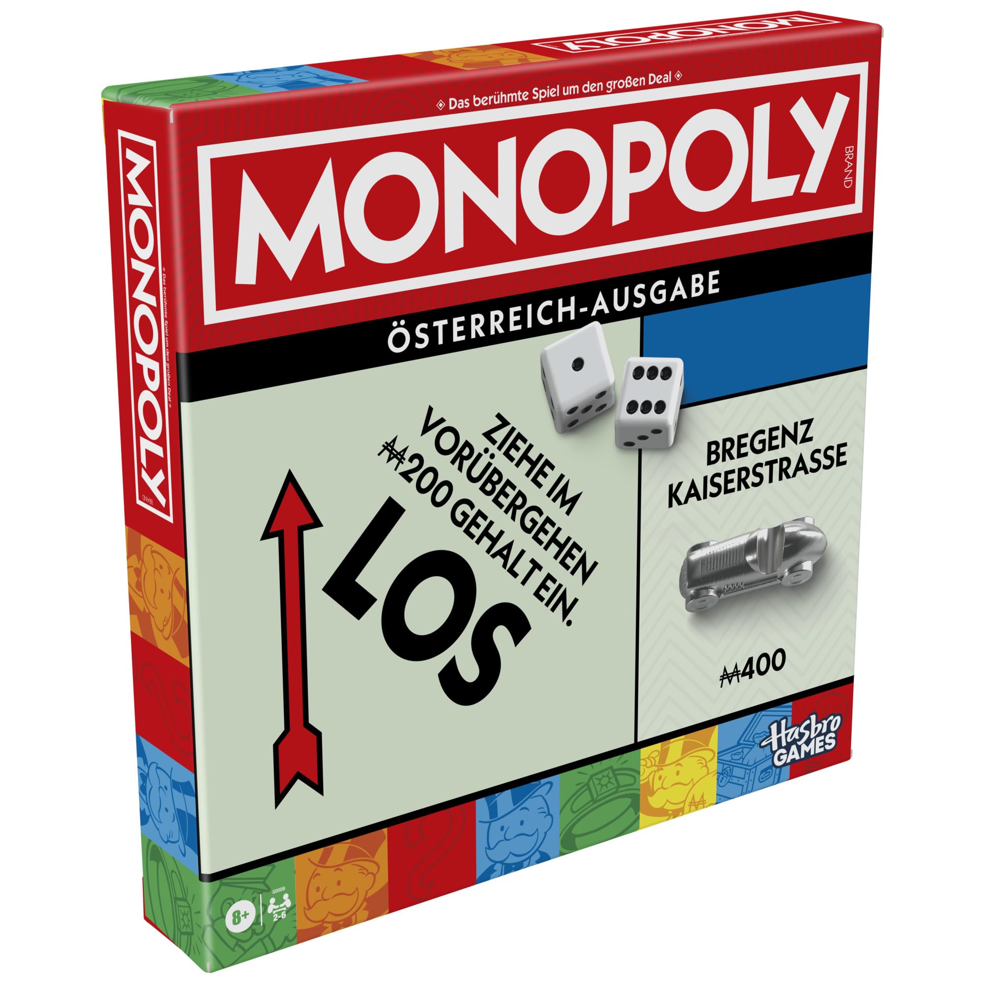 Monopoly Brettspiel mit Aufbewahrungsfach und größeren Spielfiguren - Deutsche Fassung 7