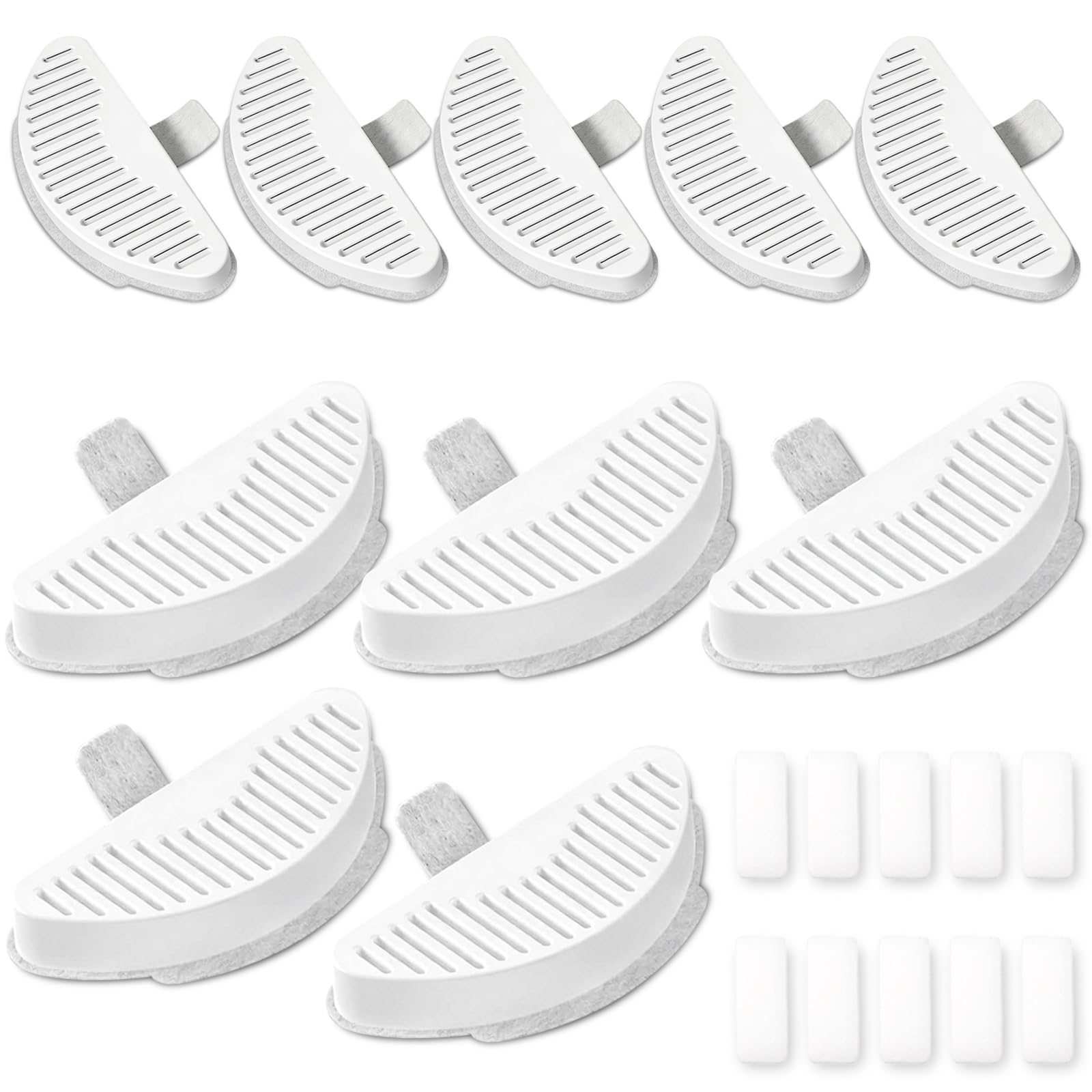 Photo 1 of 10 Pack of Replacement Filters Compatible with Uahpet Water fountain 67oz/2L Cat Water Fountain Including 10 Pack of Filter Sponges