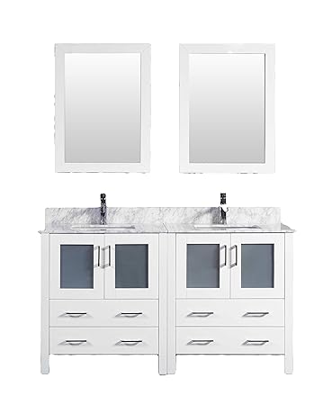 Bosconi Bathroom Vanities 60 Classic Double Vanity Set With Oval