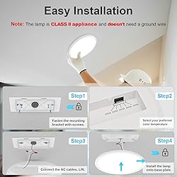 VOLISUN 8Pack 5CCT LED Flush Mount Ceiling Light, 7