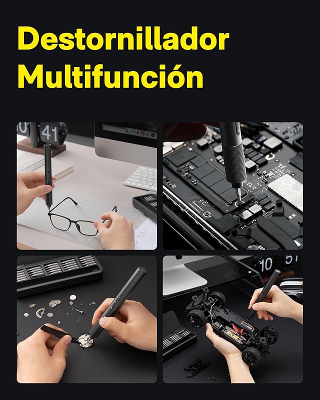 Chave de fendas elétrica Precision 25 em 1, pontas magnéticas S2