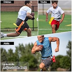 DkOvn Flag Football Belt, 14pcs Adjustable Flag
