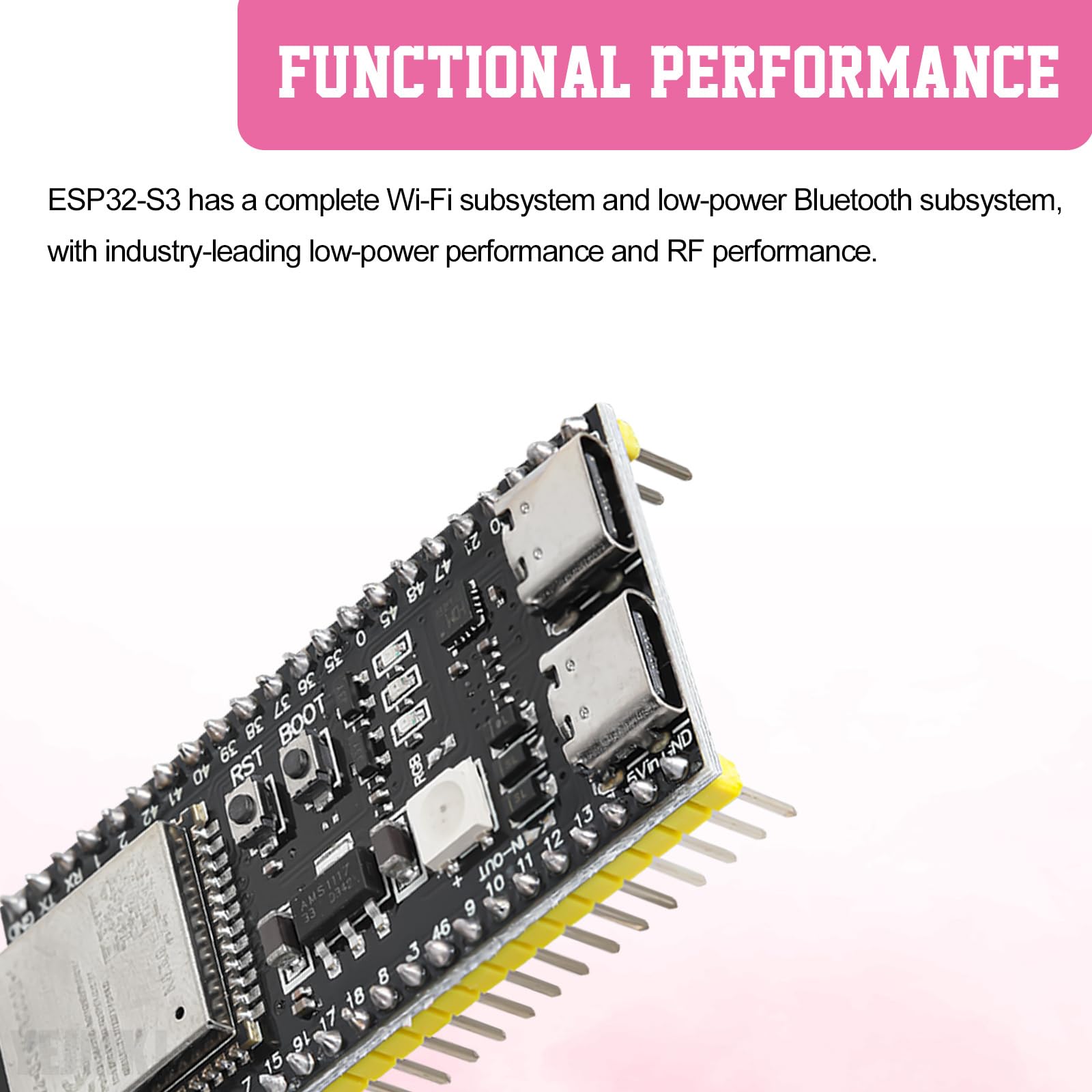 Mua YEJMKJ 2 Pieces ESP32 S3 Development Board N8R8 ESP WROOM 32 S3 ...
