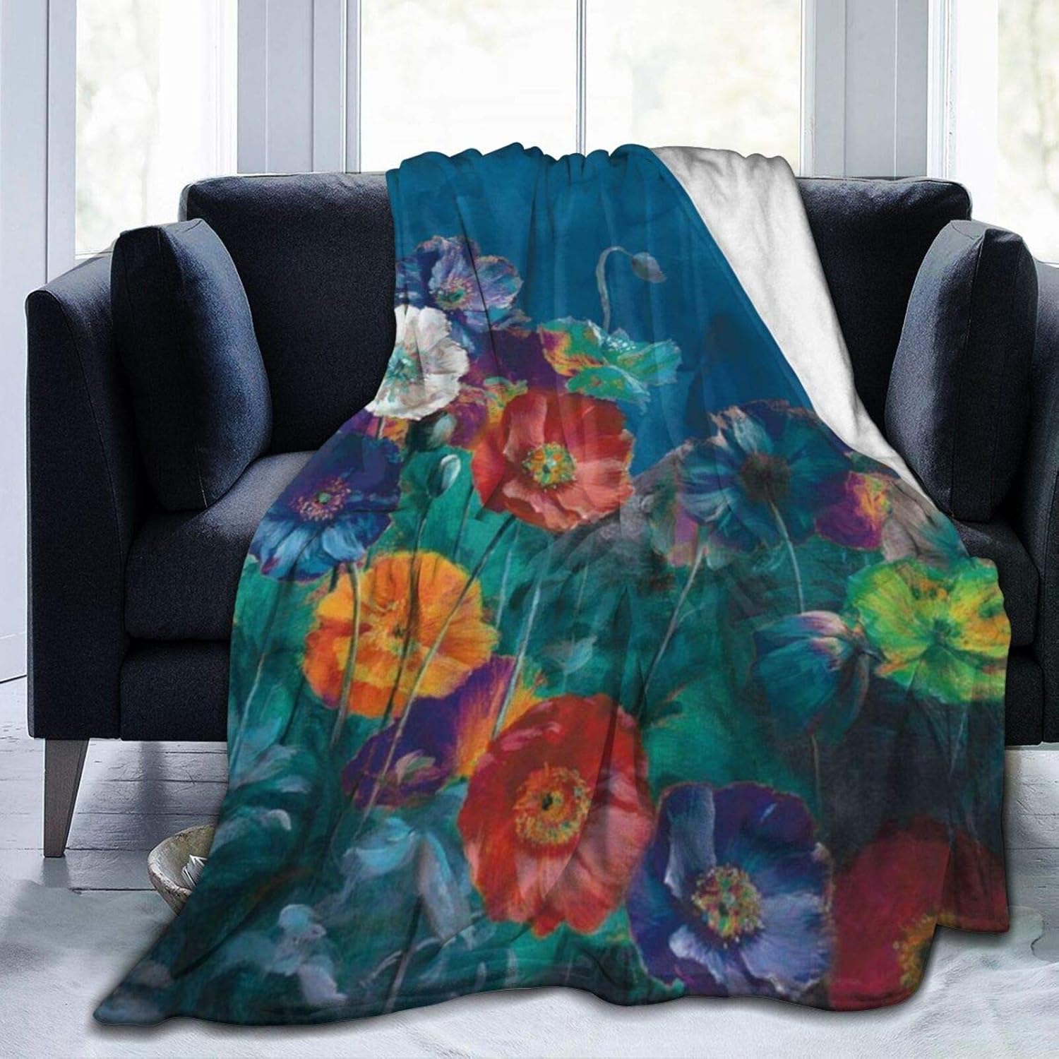 KGSPK UltraSoft Micro Fleece Blanket,Flower Art Beautiful